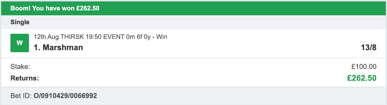 Storm Horse System - Winner - 2022-08-12
