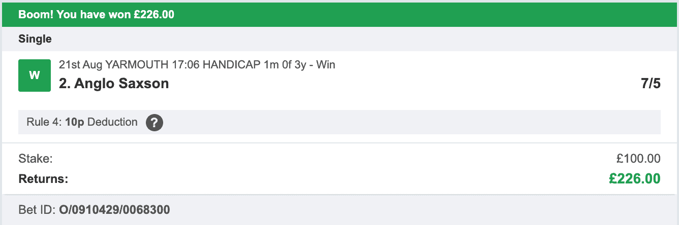 Storm Horse System - Winner - 2022-08-21
