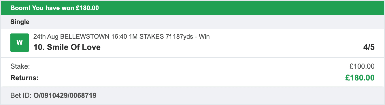 Storm Horse System - Winner - 2022-08-24