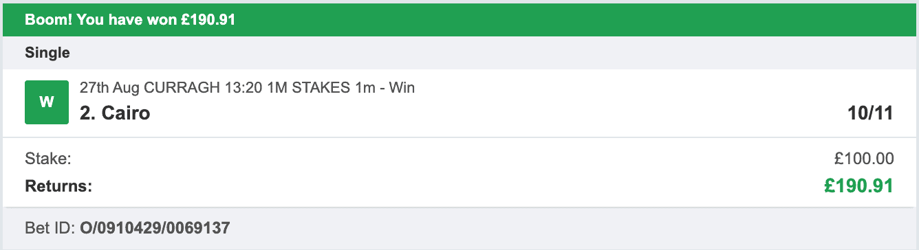 Storm Horse System - Winner - 2022-08-27