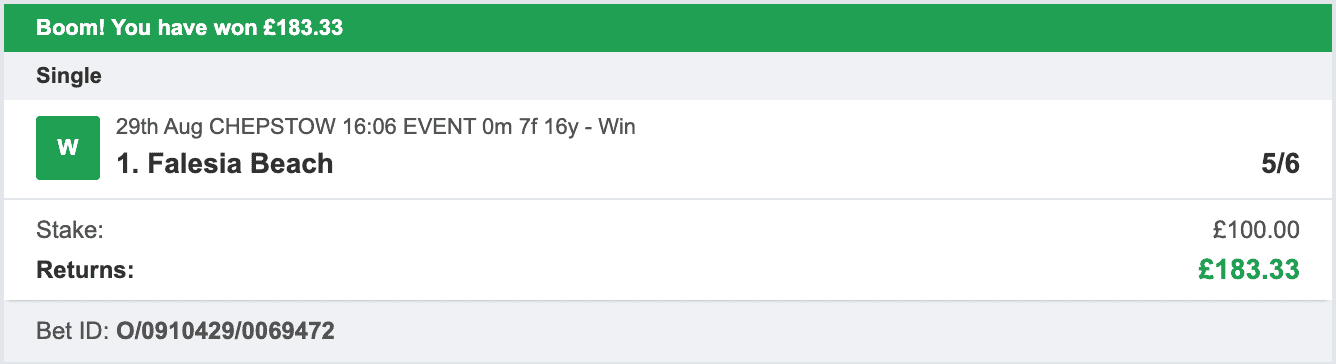Storm Horse System - Winner - 2022-08-29