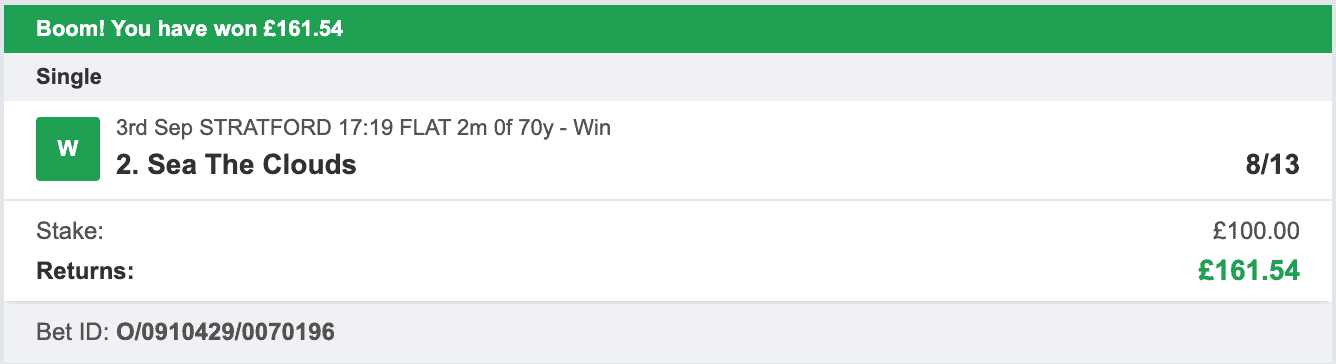 Storm Horse System - Winner - 2022-09-03