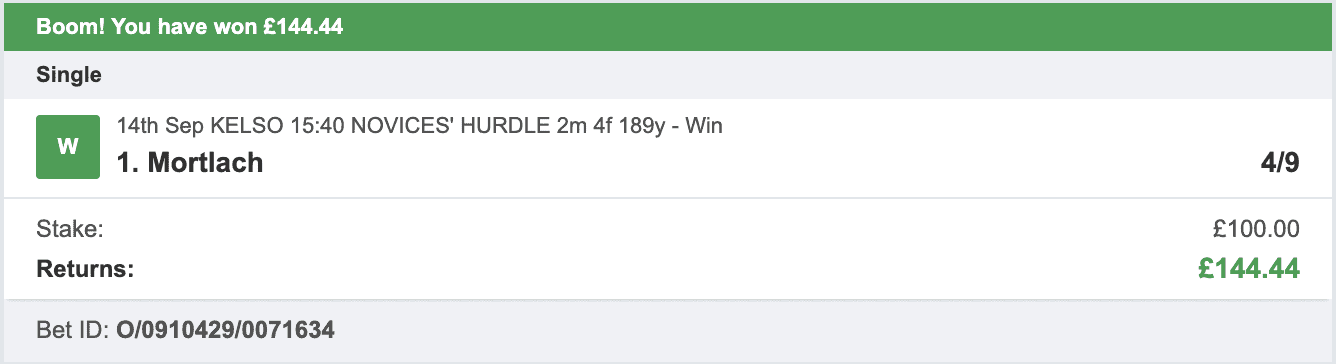 Storm Horse System - Winner - 2022-09-14