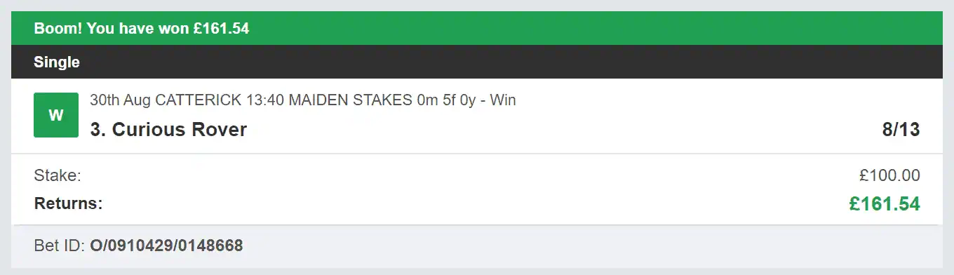Storm Horse System - Winner - 2023-08-30