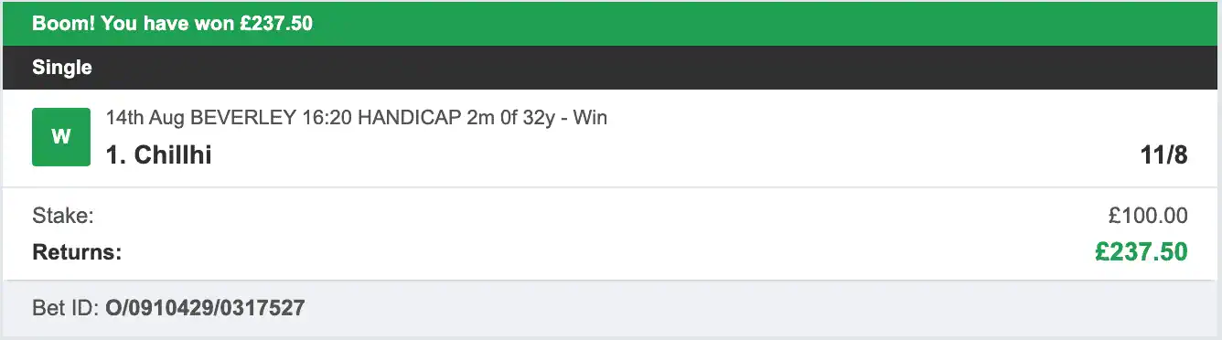 Storm Horse System - Winner - 2025-08-14