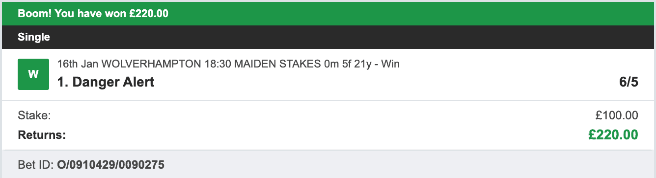 Storm Horse System - Winner - 2023-01-16